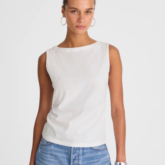Madewell Tops - Madewell Cinched Crewneck Tank white